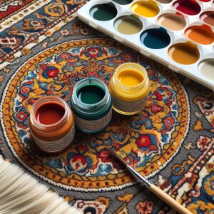 تغییر رنگ فرش طالقانی
